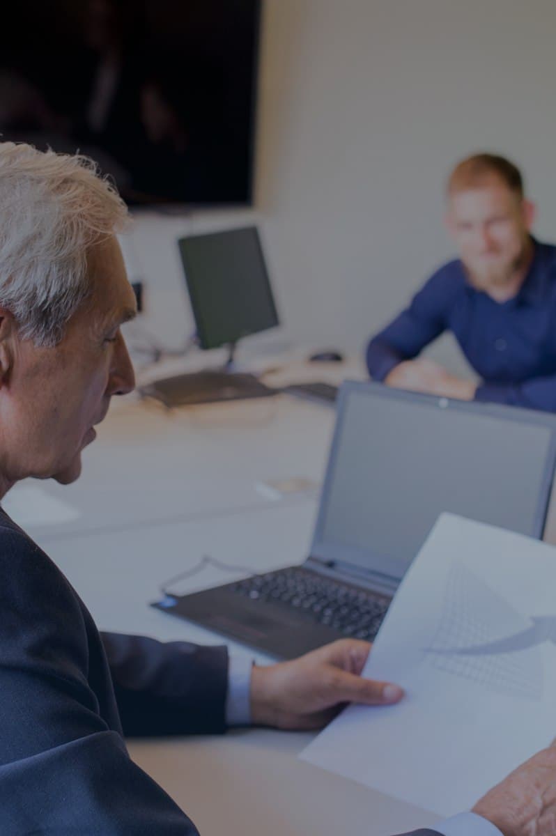 An advisor working through a shortlist with a client